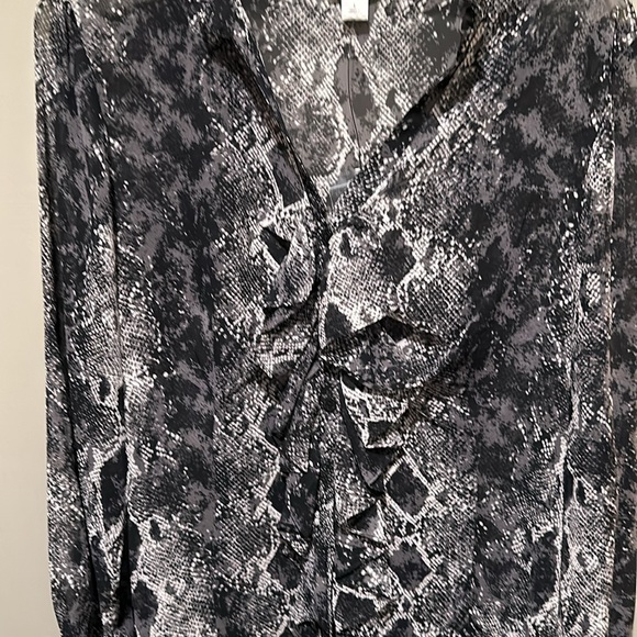 Worthington Sheer Blouse Sz Lg - Picture 2 of 6